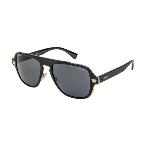 mens versace sunglasses mirror|authentic black polarized Versace sunglasses.